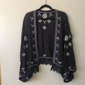 Free People Embroidered Kimono